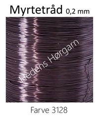 Myrtetråd 0,2 mm farve 3128 grå
